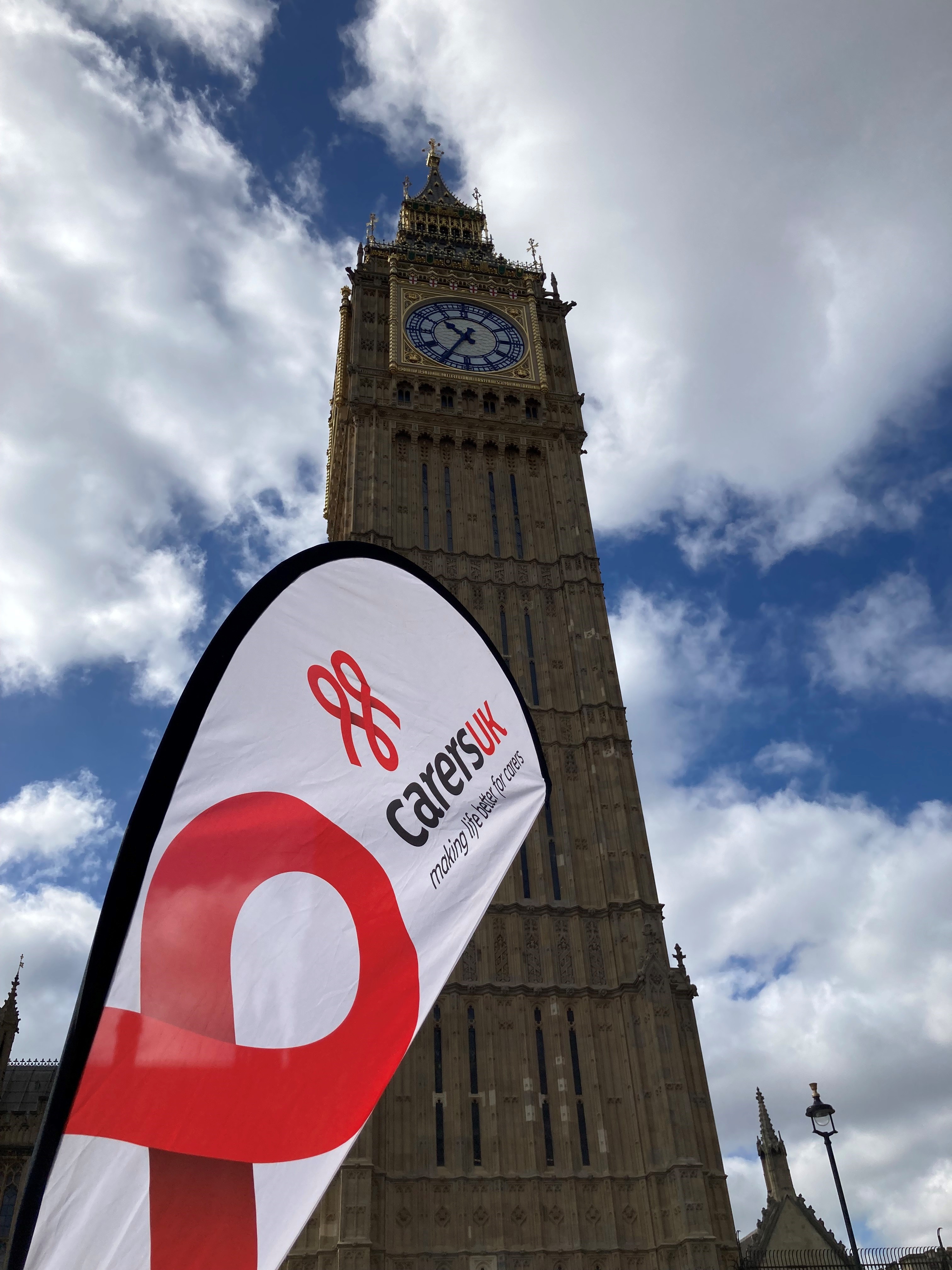 Big Ben Carers UK flag