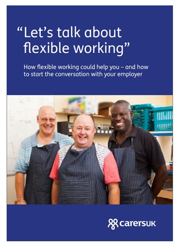 Let's talk about flexible working guide front cover