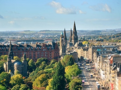 Edinburgh city view