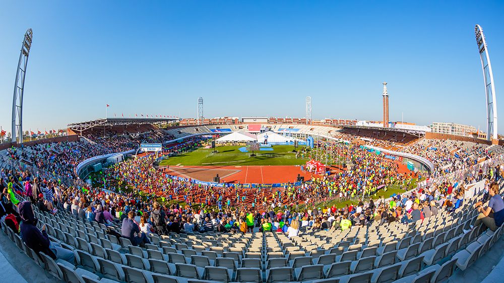 View inside stadium