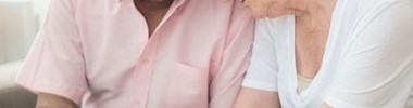two people holding hands to support each other