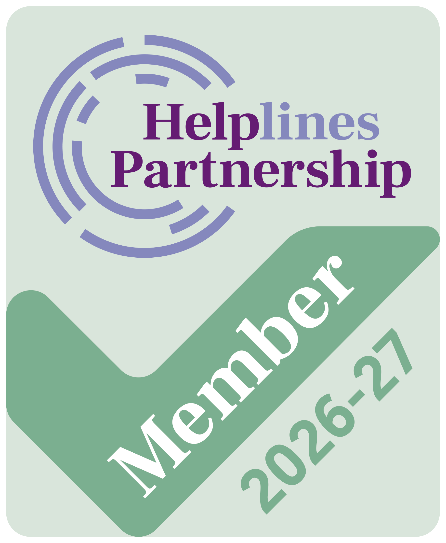 Helplines Partnership membership logo